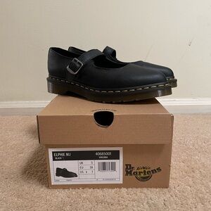 Dr. Martens Black Elphie Mary Jane Shoes